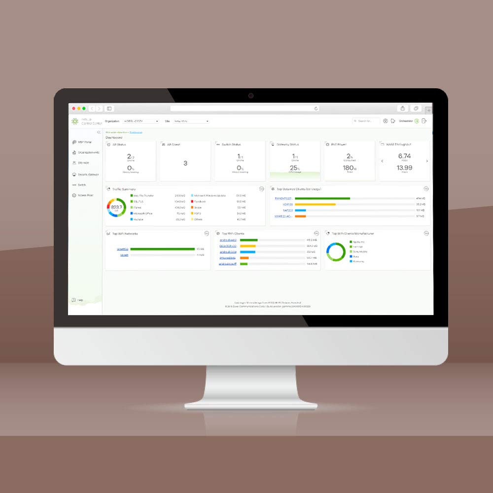 Zyxel 24 Port Gigabit Switch Layer 2 Managed Fanless Design with 4 Gigabit Combo Ports and Hybrid Cloud Mode GS2220 28 - View 5 of 6