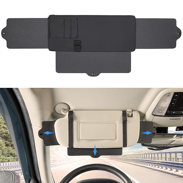 JOYTUTUS JoyTutus Adjustable Car Sun Visor Extender Anti-Glare UV Rays Blocker for Windshield SUV Protection - View 3 of 8