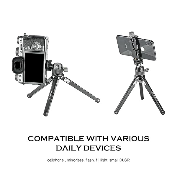 LEOFOTO "LEOFOTO F-19 Mini 19mm Long Neck Ball Head: Cold Shoe & 1/4" Mount for Perfect Photography" - View 4 of 8