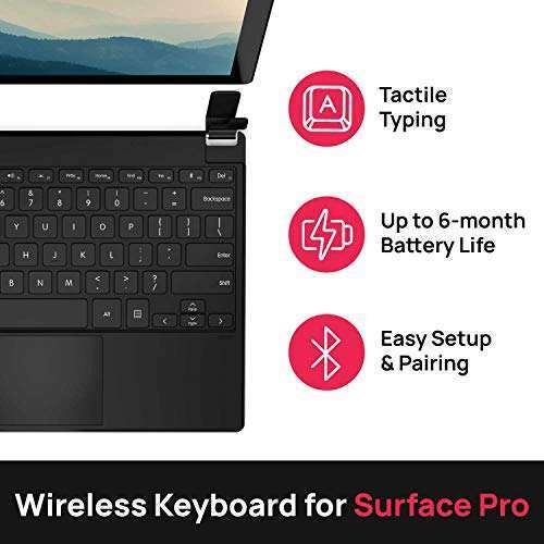 Brydge Buy Brydge 12.3 Pro Bluetooth Keyboard with Trackpad for Microsoft Surface Pro - Black | Enhance Your Productivity! - View 4 of 8