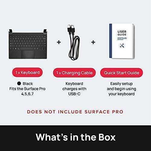 Brydge Buy Brydge 12.3 Pro Bluetooth Keyboard with Trackpad for Microsoft Surface Pro - Black | Enhance Your Productivity! - View 7 of 8