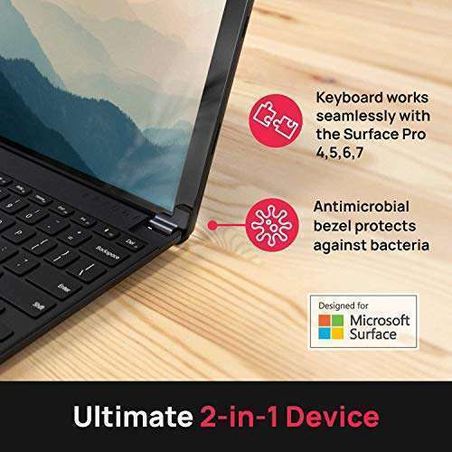 Brydge Buy Brydge 12.3 Pro Bluetooth Keyboard with Trackpad for Microsoft Surface Pro - Black | Enhance Your Productivity! - View 8 of 8