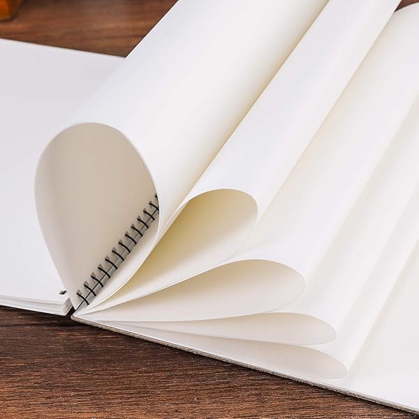 BOOMLONGDA Spiral Bound Sketch Book 100 Pages Acid Free Drawing Paper for Artists Ideal for Drawing Painting Sketching Doodling for Girls - View 5 of 8