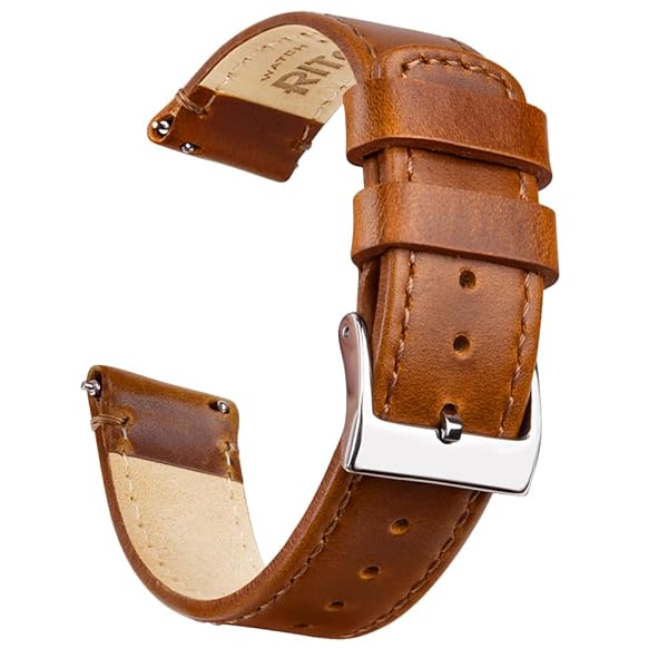 Ritche Ritche Christmas Gift 23mm Classic Genuine Leather Watch Band Quick Release Vintage Strap for Men Women Perfect for White Elephant Gifts - View 2 of 7