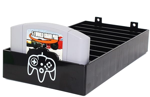 Skywin Skywin N64 Game Storage Holder Organizes N64 Cartridges with Simple Stylish Design Perfect for Showcasing Your Game Collection - View 3 of 4
