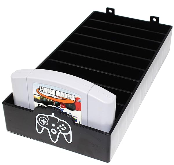 Skywin Skywin N64 Game Storage Holder Organizes N64 Cartridges with Simple Stylish Design Perfect for Showcasing Your Game Collection - View 4 of 4