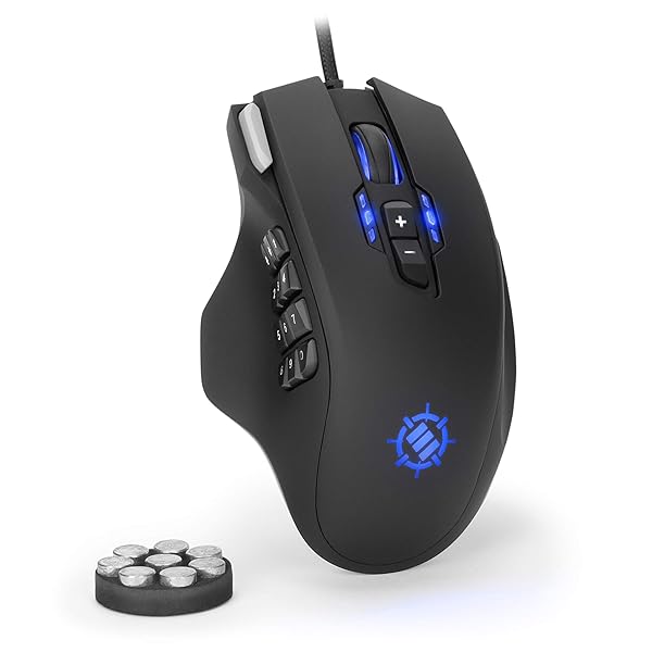ENHANCE ENHANCE Theorem 2 MMO Mouse: 13 Programmable Buttons, RGB, 6 DPI Settings & Ergonomic Design for Gamers