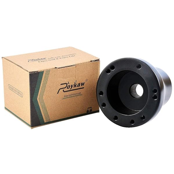 Roykaw Roykaw Golf Cart Steering Wheel Hub Adapter for EZGO Club Car Yamaha RXV TXT Black - View 8 of 8