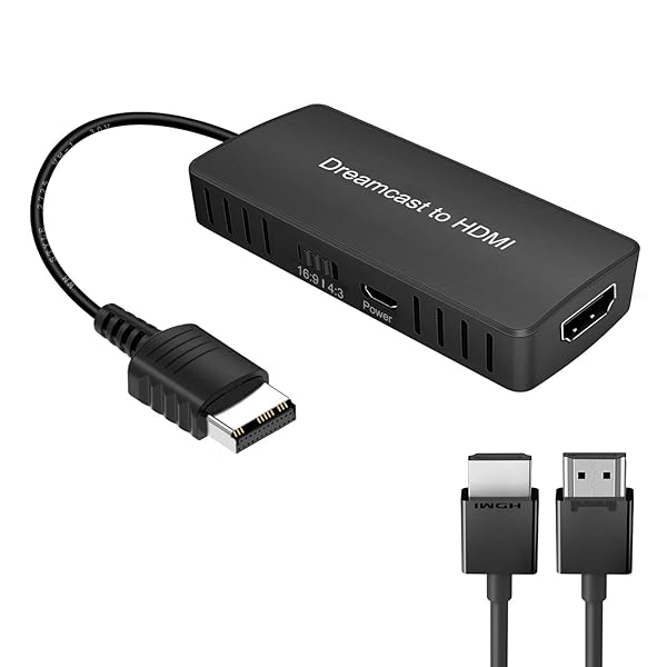 Y.D.F Y.D.F Dreamcast to HDMI Converter: 16:9/4:3 Support & HD Link Cable for Sega DC - View 3 of 8