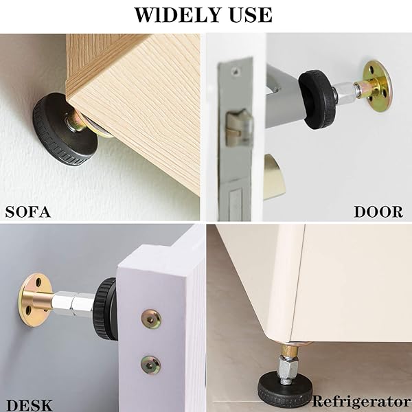 NANASO 4Pcs Adjustable Bed Frame Anti-Shake Tool Headboard Stoppers Stabilizer for Beds Cabinets Tables 28mm to 106mm - View 6 of 8