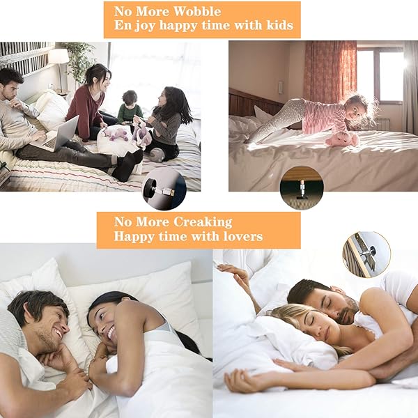 NANASO 4Pcs Adjustable Bed Frame Anti-Shake Tool Headboard Stoppers Stabilizer for Beds Cabinets Tables 28mm to 106mm - View 8 of 8