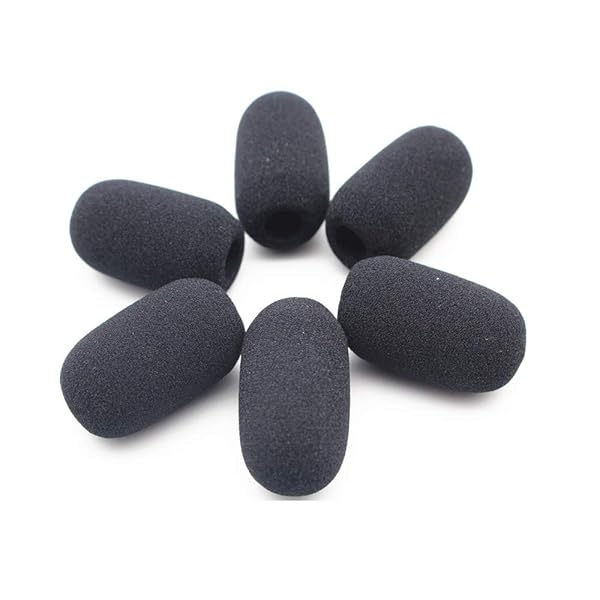 Saidbuds 6 Pack Microphone Windscreens for Lightspeed Astro A50 & David Clark Headsets - Dense Foam Covers - View 2 of 7