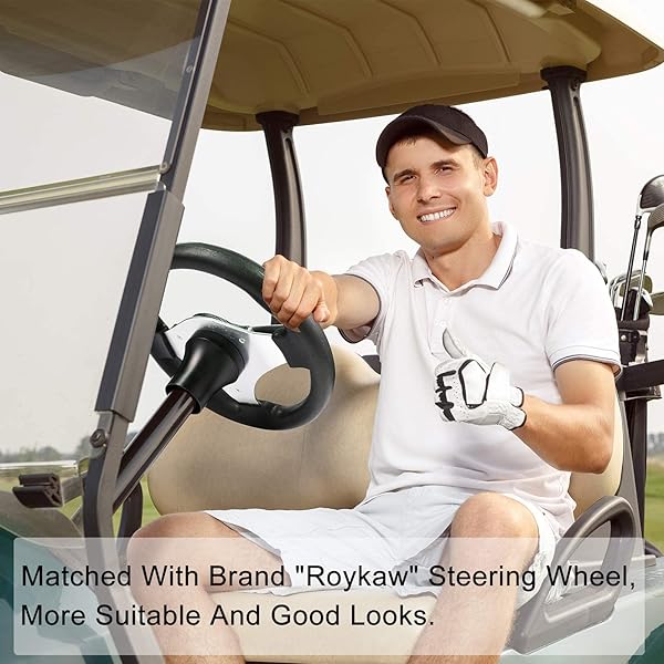 Roykaw Roykaw Golf Cart Steering Wheel Adapter for Club Car DS Silver High Quality and Durable - View 5 of 7