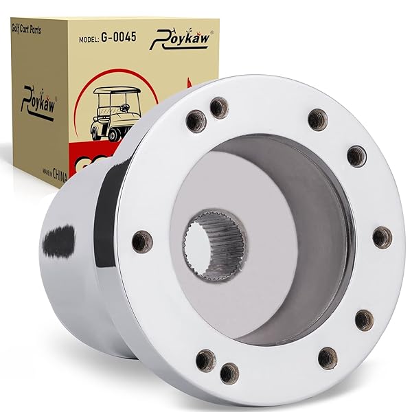 Roykaw Roykaw Golf Cart Steering Wheel Adapter for Club Car DS Silver High Quality and Durable - View 2 of 7