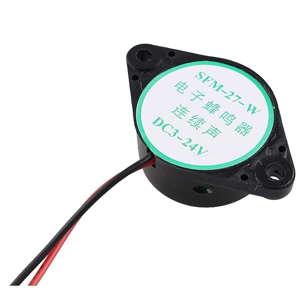 Futheda Futheda 6PCS SFM-27 DC 3-24V Industrial Electronic Buzzer Alarm Sounder Continuous Beep Black - View 5 of 7