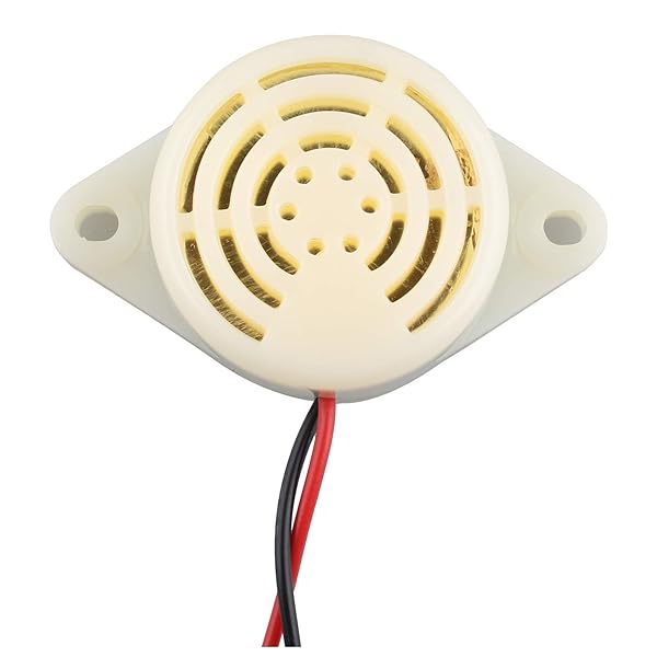 Futheda Futheda 6PCS SFM-27 DC 3-24V Industrial Electronic Buzzer Alarm Sounder Continuous Beep Piezo Active Buzzer White - View 3 of 6