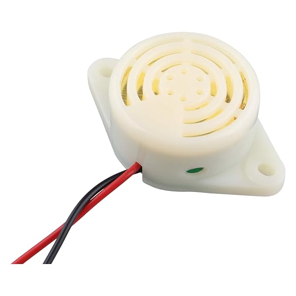 Futheda Futheda 6PCS SFM-27 DC 3-24V Industrial Electronic Buzzer Alarm Sounder Continuous Beep Piezo Active Buzzer White - View 4 of 6
