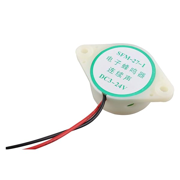 Futheda Futheda 6PCS SFM-27 DC 3-24V Industrial Electronic Buzzer Alarm Sounder Continuous Beep Piezo Active Buzzer White - View 5 of 6