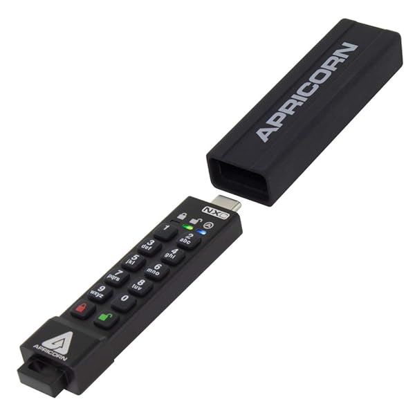 Apricorn Apricorn 128GB Aegis Secure Key 3 NXC: FIPS 140-3 USB 3.2 Type C Flash Drive with 256-Bit Encryption - View 9 of 9