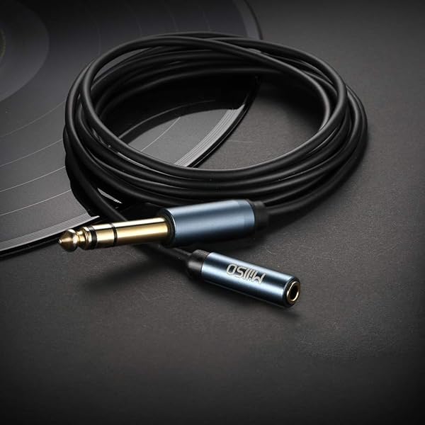 MillSO MillSO 1/4 to 3.5mm Headphone Adapter 16 ft TRS Male to Female Stereo Jack for Amplifiers Guitar Amp Keyboard Piano Home Theater Headphones - View 3 of 8