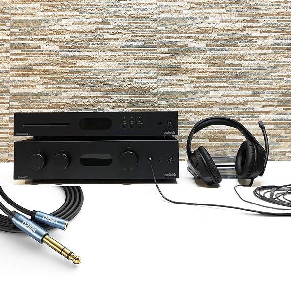 MillSO MillSO 1/4 to 3.5mm Headphone Adapter 16 ft TRS Male to Female Stereo Jack for Amplifiers Guitar Amp Keyboard Piano Home Theater Headphones - View 5 of 8