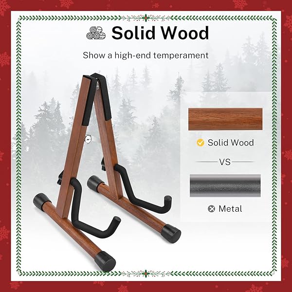 Donner Donner Wood Ukulele Stand: Mini A-Frame Holder for Ukuleles, Violins, Mandolins & Banjos - Portable Folding Floor Stand - View 6 of 11