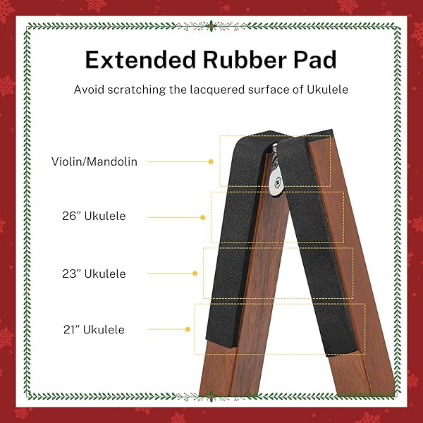 Donner Donner Wood Ukulele Stand: Mini A-Frame Holder for Ukuleles, Violins, Mandolins & Banjos - Portable Folding Floor Stand - View 10 of 11