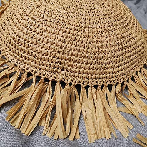 Homesunshine Homesunshine Boho Crochet Pillow Cover 18x18 Inch Fringe Brown Rustic Throw Cushion for Home Decor - View 3 of 9