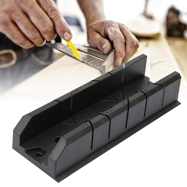 Vikye Miter Saw Box for Woodworking 0 to 90 Degree Cutting Tool Cabinet for Gypsum and Wood Projects - View 3 of 10