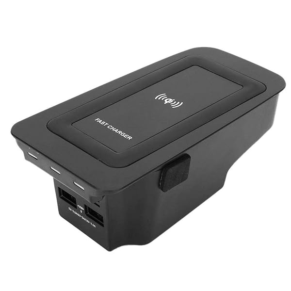 Aramox Inductive Phone Charging Pad 15W Quick Charging Plate Wireless Charger Tray for S60 V60 XC60 S90 V90 XC90 Center Console Accessories - View 2 of 10