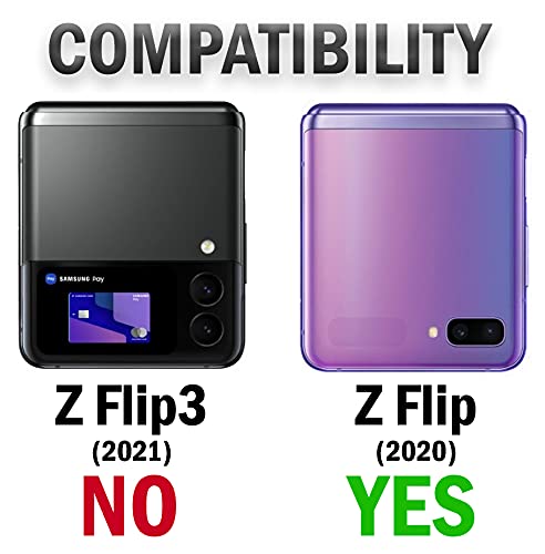 Nakedcellphone Rose Gold Pink Case with Clip for Galaxy Z Flip Snap-On Cover and Rotating Belt Holster for Samsung Galaxy Z Flip 5G Phone - View 7 of 9