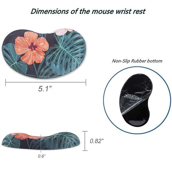 BRILA BRILA Memory Foam Mouse and Keyboard Wrist Rest Support Pad Cushion Set for Office Work and PC Gaming with Massage Holes for Pain Relief - View 5 of 8