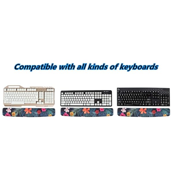 BRILA BRILA Memory Foam Mouse and Keyboard Wrist Rest Support Pad Cushion Set for Office Work and PC Gaming with Massage Holes for Pain Relief - View 6 of 8