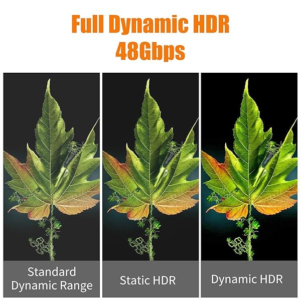 FURUI FURUI 8K Fiber HDMI Cable 25ft, Fiber Optic HDMI 2.1 Cable 8K@60Hz,4K@120Hz, 48Gbps, Dynamic HDR, eARC, BT 2020 Compatible with RTX 3080/3090 Xbox Series X PS5 Denon AV Receiver LG Samsung Sony TV - View 5 of 10