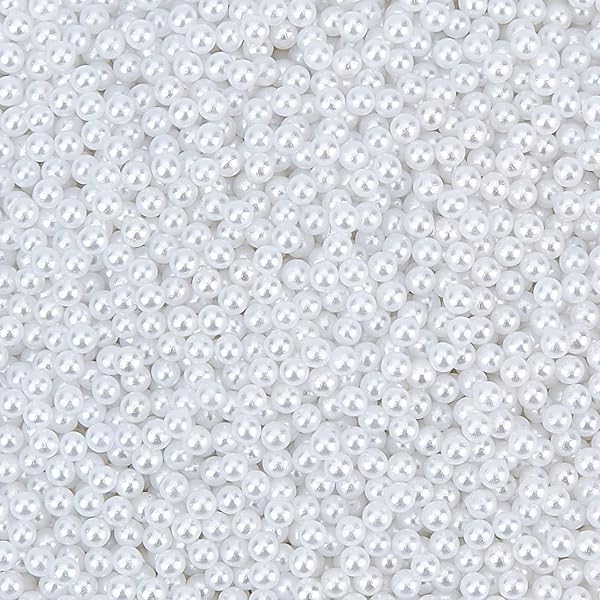 OLYCRAFT OLYCRAFT 10000pcs No Hole White Pearl Beads Super Tiny Acrylic Mini Resin Filling Material for Nail Art Jewelry Making - View 2 of 8