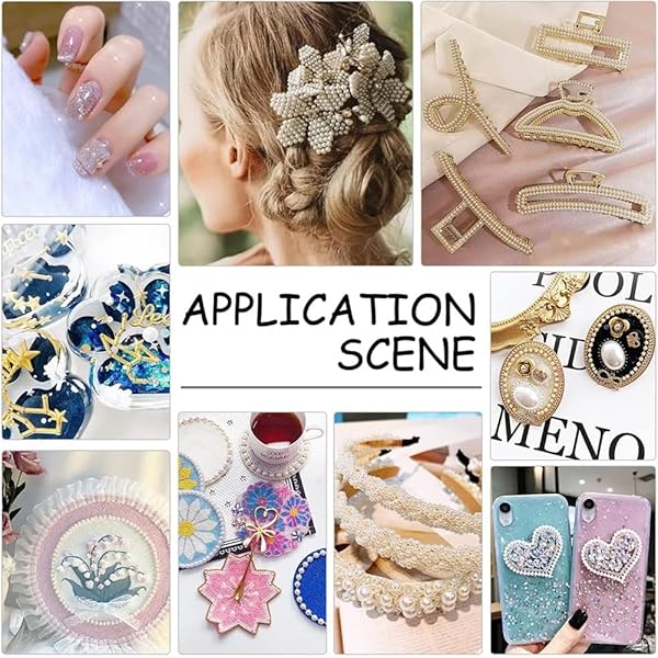 OLYCRAFT OLYCRAFT 4700pcs Mini White Pearl Beads 3mm No Hole Loose Acrylic Beads for Resin Crafting Nail Art Makeup Jewelry Making - View 7 of 7