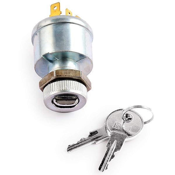 Roykaw Roykaw Golf Cart Ignition Switch and Key Starter for EZGO 1981 and Up Gas Electric 4-Prong OEM 33639G01 - View 4 of 8