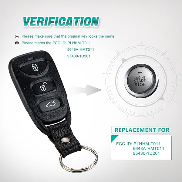 Auto Key Max 2010 to 2014 Kia Forte Keyless Remote Car Key Fob by AUTO KEY MAX Single FCCID PINHA-T008 - View 4 of 4