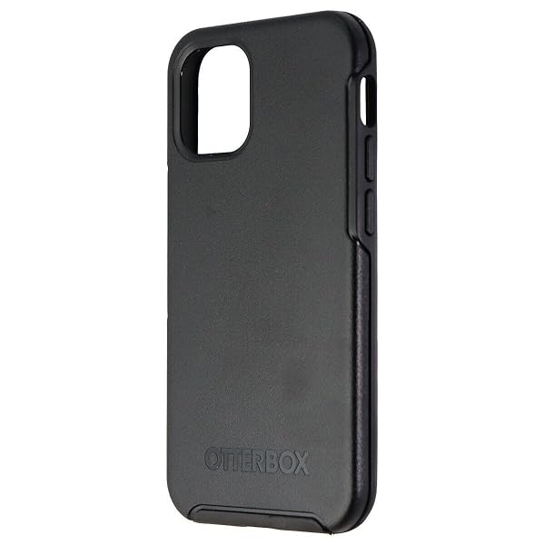 OtterBox Symmetry Case for iPhone 12 mini Shockproof Drop Proof Thin Protective Case with Antimicrobial Protection Black