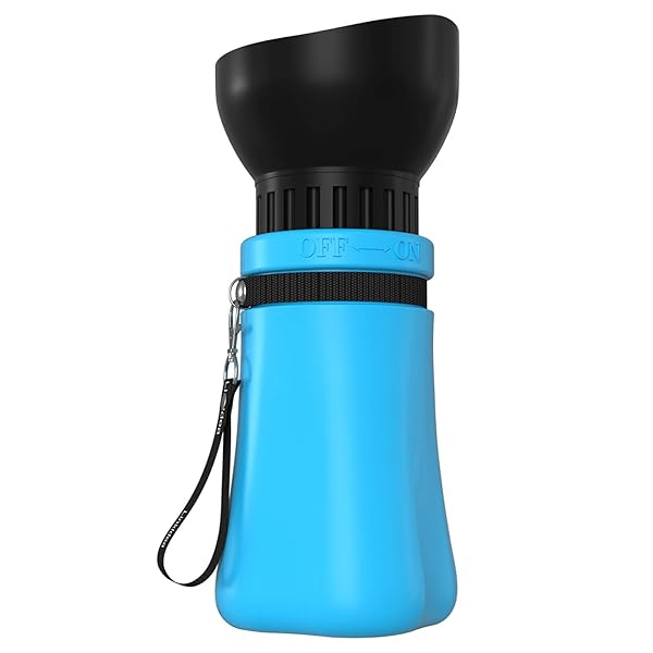 Linkidea Linkidea Portable Dog Water Bottle: Leakproof & Collapsible 17oz Dispenser for Travel & Walking - Fits Standard Car Cup Holders