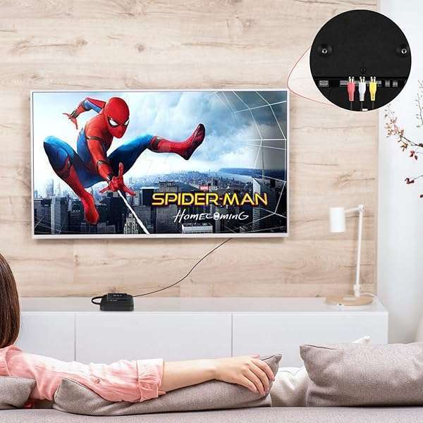 CIKIAER CIKIAER HDMI to RCA Converter for Apple TV, Roku & Fire Stick - High-Quality AV Adapter in Black - View 6 of 8