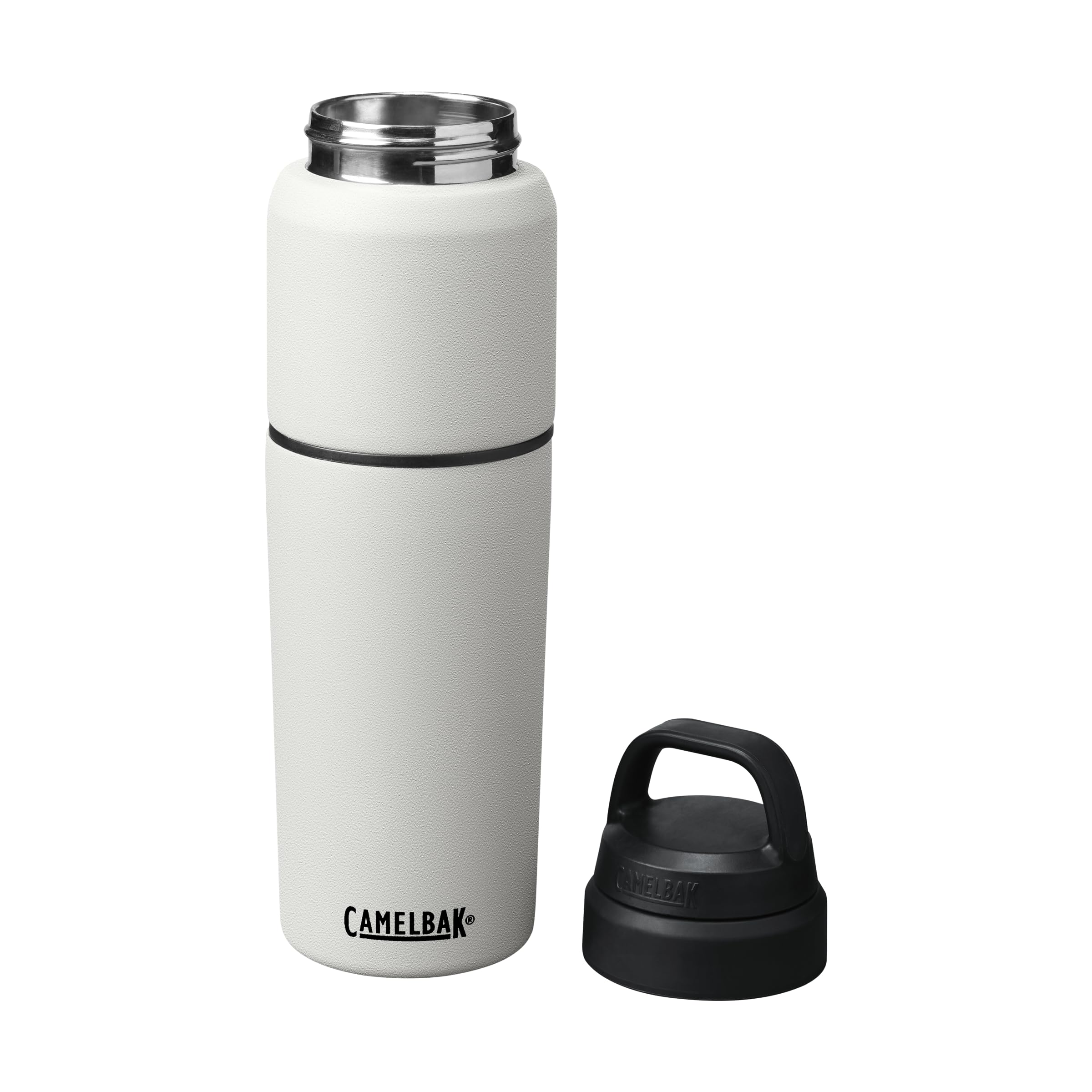 CamelBak CamelBak MultiBev Water Bottle and Travel Cup Vacuum Insulated Stainless Steel White 22oz Bottle and 16oz Cup - View 5 of 8