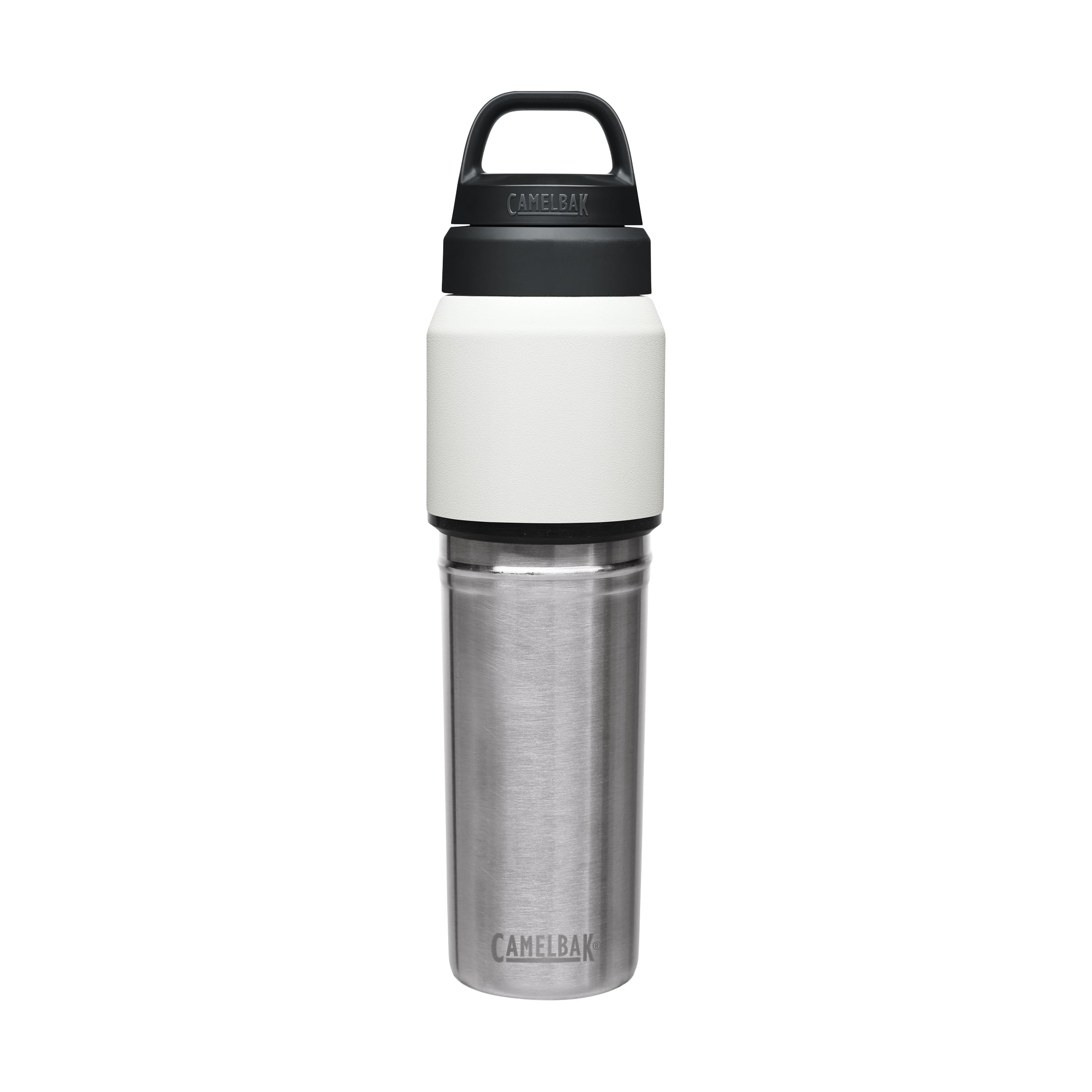CamelBak CamelBak MultiBev Water Bottle and Travel Cup Vacuum Insulated Stainless Steel White 22oz Bottle and 16oz Cup - View 7 of 8