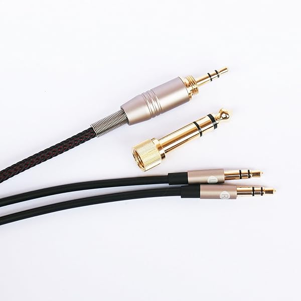 NewFantasia NewFantasia Replacement Audio Cable for Hifiman Sundara Arya Ananda Headphones 3.5mm 6.35mm Dual 3.5mm Connector 2meters 6.6ft - View 5 of 7