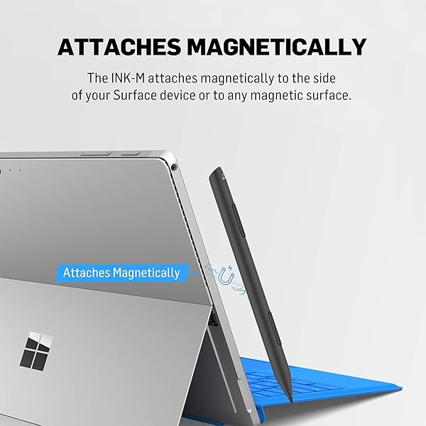 adonit Adonit Ink-M Pen for Surface: Dual-Function Stylus with 4096 Pressure Sensitivity & Magnetic Design for Pro 3-8 & Studio - View 7 of 10
