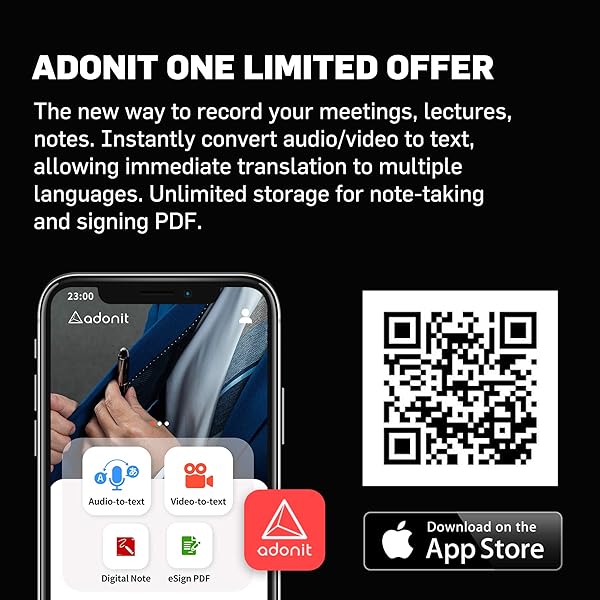 adonit Adonit Ink-M Pen for Surface: Dual-Function Stylus with 4096 Pressure Sensitivity & Magnetic Design for Pro 3-8 & Studio - View 8 of 10