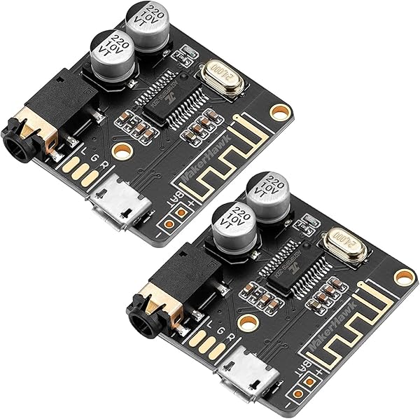 MakerHawk MakerHawk Bluetooth 5.0 Audio Receiver Board - 2pcs Stereo Amplifier for DIY Car Speakers (3.7-5V)