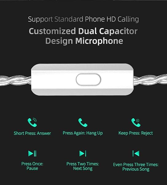 erjigo Upgrade Your Sound: KZ ZST X Dual Driver In-Ear Monitors with Detachable Cable & Mic - Perfect for Musicians & Audiophiles - View 7 of 9