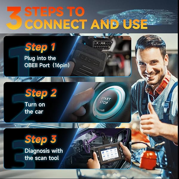 FOXWELL 2025 FOXWELL NT614 Elite OBD2 Scanner with 5 Resets for ABS Bleeding SAS Calibration Oil EPB Throttle Upgrade from NT604 Code Reader - View 8 of 10