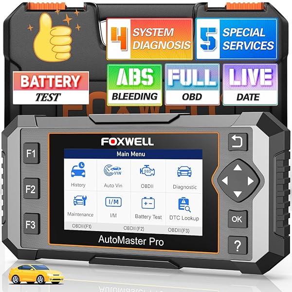 FOXWELL 2025 FOXWELL NT614 Elite OBD2 Scanner with 5 Resets for ABS Bleeding SAS Calibration Oil EPB Throttle Upgrade from NT604 Code Reader - View 2 of 10